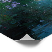 田舎の古い木造の村バイザリバー ポスター (角)