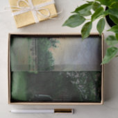 田舎の夕日の農場の風景を赤い納屋 薄葉紙