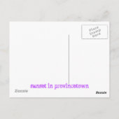 田舎の夕焼け ポストカード (裏面)