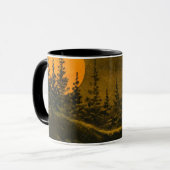 田舎の夜景ハンターまたは収穫月 マグカップ (正面左)