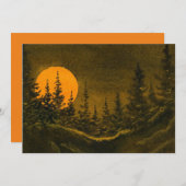 田舎の夜景ハンターまたは収穫月 招待状 (正面/裏面)