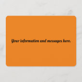 田舎の夜景、ハンターまたは収穫月 エンクロージャーカード (裏面)