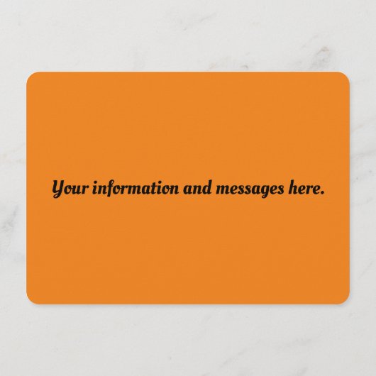 田舎の夜景、ハンターまたは収穫月 エンクロージャーカード (裏面)