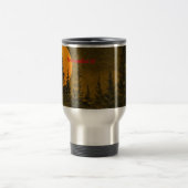 田舎の夜景、ハンターまたは収穫月 トラベルマグ (中央)