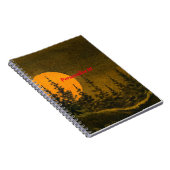 田舎の夜景、ハンターまたは収穫月 ノートブック (右側)