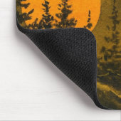 田舎の夜景、ハンターまたは収穫月 マウスパッド (コーナー)