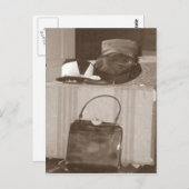 田舎の女性 ポストカード (正面/裏面)