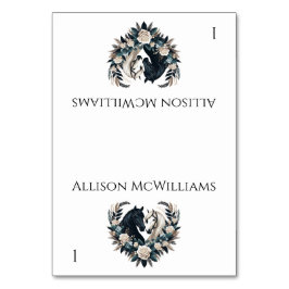 田舎の婚礼の馬の恋 テーブルナンバー