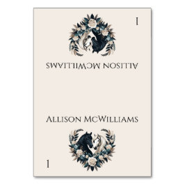 田舎の婚礼の馬の恋 テーブルナンバー