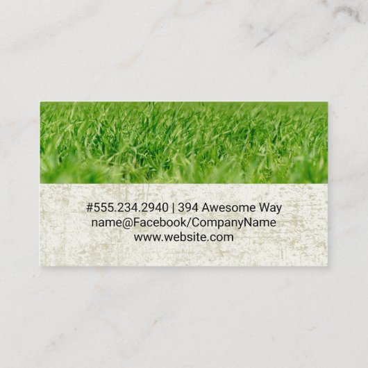 田舎の家畜 農地草|農地草 名刺 (裏面)