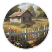 田舎の小さな小屋 セラミックノブ (正面)