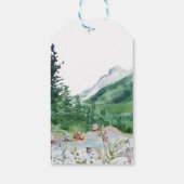 田舎の山の野の花 | 結婚式のお礼 ギフトタグ (裏面)