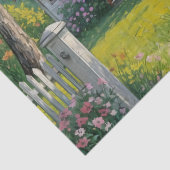 田舎の庭の花模様 薄葉紙 (詳細)