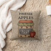 田舎の新鮮なリンゴ クッション (ブランケット)