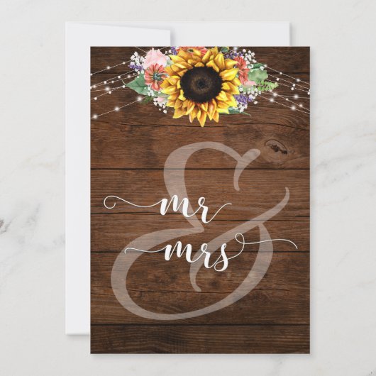 田舎の木のひまわり　食べて飲んで結婚しよう 招待状 (裏面)