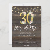 田舎の木は祝30歳の誕生日だ 招待状 (正面)
