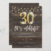 田舎の木は祝30歳の誕生日だ 招待状 (正面/裏面)