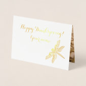 田舎の木製カートのカボチャとホイール 箔カード (正面)