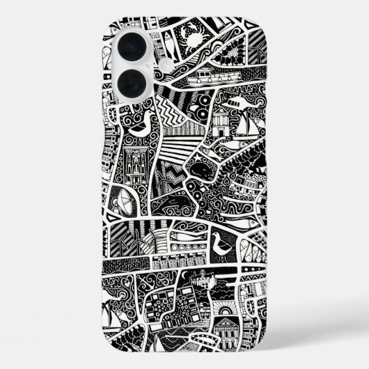 田舎の海辺に住む黒人 Case-Mate iPhoneケース (裏面)