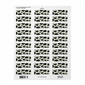 田舎の牛小屋 ラベル (フルシート)