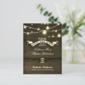 田舎の田舎者は光で日付を保存する 案内ポストカード (スタンド正面)