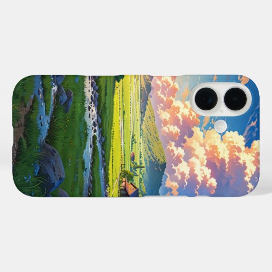 田舎の穏やかな Case-Mate iPhoneケース (裏面 (横))