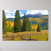 田舎の紅葉 ポスター (正面)