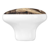 田舎の納屋の森の野草のカウボーイの西の星 セラミックノブ (側面)