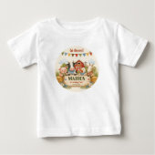 田舎の納屋 2歳の誕生日パーティー ベビーTシャツ (正面)