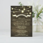 田舎の結婚式の素朴な宿泊用カード エンクロージャーカード (スタンド正面)