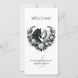 田舎の結婚式の馬を愛の結婚式 プログラム