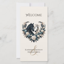 田舎の結婚式の馬を愛の結婚式 プログラム