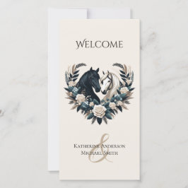 田舎の結婚式の馬を愛の結婚式 プログラム