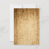 田舎の結婚式のRSVP (ロシア語結婚) 出欠カード (裏面)