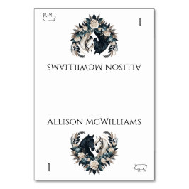 田舎の結婚式 – 愛の馬 – 豚肉 テーブルナンバー