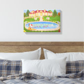 田舎の美しい家 キャンバスプリント (インサイチュ (寝室))