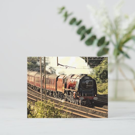 田舎の蒸気列車(5503)はがき ポストカード (スタンド正面)