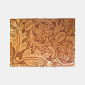 田舎の西のカウボーイが革を道具で使った フリースブランケット (正面(横))