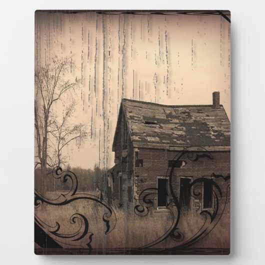 田舎の西の田舎結婚の小屋 フォトプラーク (正面)