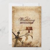 田舎の西の田舎農結婚場 招待状 (正面)