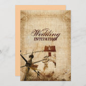 田舎の西の田舎農結婚場 招待状 (正面/裏面)