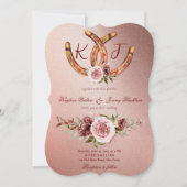 田舎の西ボホ素朴な結婚式の招待 (正面)