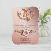 田舎の西ボホ素朴な結婚式の招待 (スタンド正面)