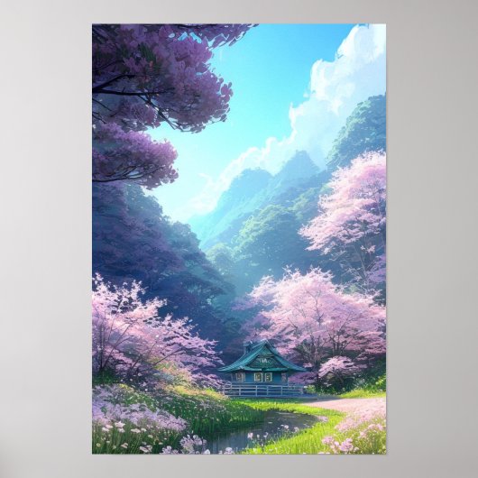 田舎の趣のある木造の家 ポスター (正面)