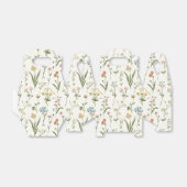 田舎の野の花の草原 手描きのカラフルデザイン フェイバーボックス (折り畳みなし)