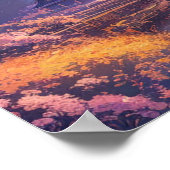 田舎の静日本のかさ ポスター (角)