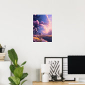 田舎の静日本のかさ ポスター (ホームオフィス)