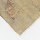 田舎の風景の中の牛（ファーディナンド・ホドラー） フリースブランケット (角)