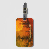 田舎の風景の荷物タグ ラゲッジタグ (正面縦)