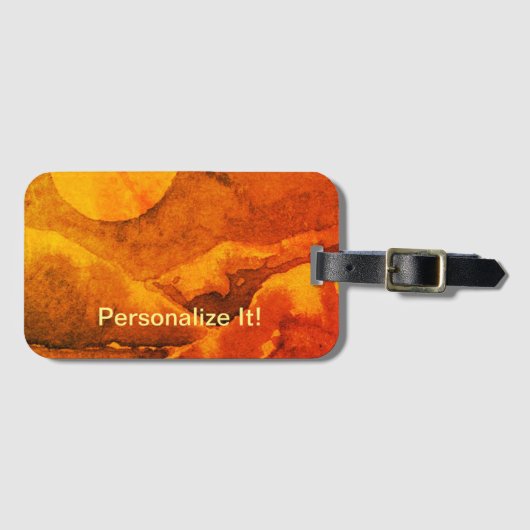 田舎の風景の荷物タグ ラゲッジタグ (正面横)